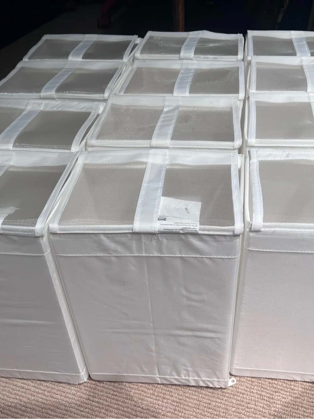 IKEA Shoe Storage Boxes SKUBB in White (set of 15)